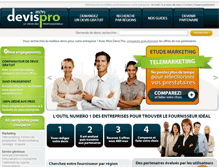 Tablet Screenshot of mon-devis-pro.com